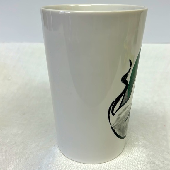 2015 STARBUCKS kitty with a ball of green yarn ceramic mug - Picture 4 of 10